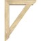 Ekena Millwork Traditional Slat Rough Sawn Bracket w/ Offset Brace, Douglas Fir, 6"W x 28"D x 36"H BKT0604X28X36TRA06RDF - alternate 4